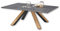Stella Trading MIA Couchtisch mit Keramikoberfläche und Massivholz/Metallgestell, Anthrazit - hochwertiger Sofatisch für Ihren Wohnbereich - 110 x 40 x 70 cm (B/H/T)