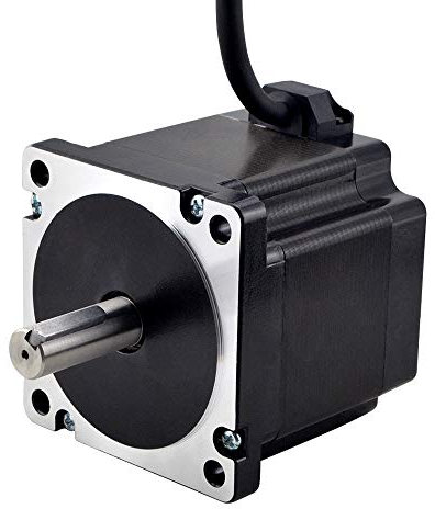 STEPPERONLINE Nema 34 Schrittmotor 4.8Nm 6.0A 14mm Keilnut Welle 1m Kabel für 3D-Drucker/CNC Fräsmaschine
