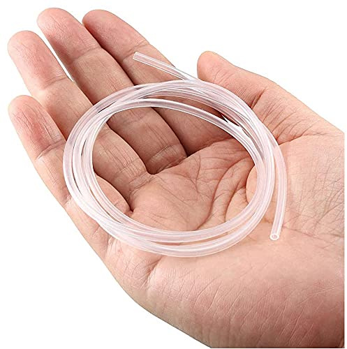 Tube de silicone, 3mm (3/25), diamètre intérieur x 4 mm (4/25) tube en caoutchouc de silicone flexible, tuyau d'eau de l'eau, transmission de la pompe, 1 mètre de long-3mmx4mm