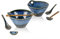 Henten Home Tazón de Fideos Japoneses 900ml, Cuencos Porcelana con Cuchara y Palillos, Tazón Ramen Japonés Juego de 2 para Fideos Asiáticos Udon Soba Pho