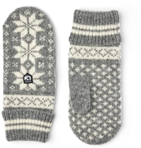 HESTRA Isvik Handschuhe, Grey-Offwhite, EU 8