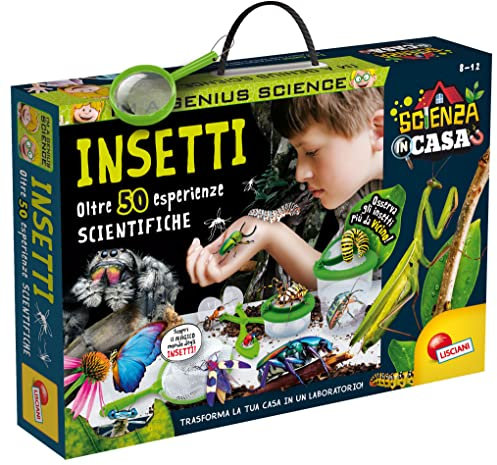 LISCIANI I'm a Genius Casa la Scienza degli Insetti, Bug Viewer con Lente d'Ingrandimento, Multicolore, 39.2 x 28.5 x 6.7 cm, 97371