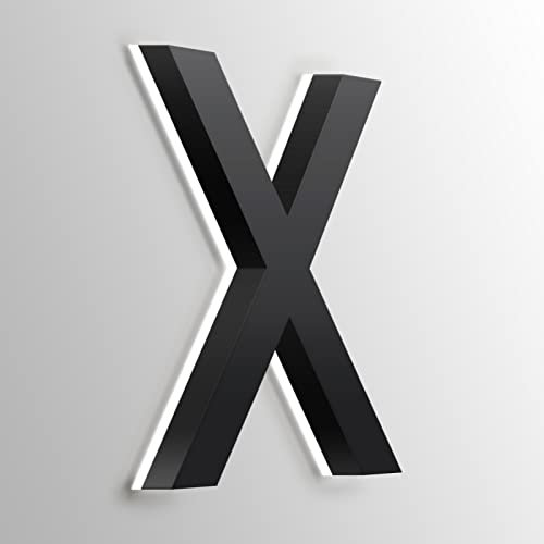 Numeri Civici LED, Numeri Civici Retroilluminati A LED Flottanti, Numeri Civici Luminosi In Acciaio Inossidabile A LED Per Esterni, Insegne Luminose, Luce Bianca,20 Pollici,B