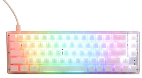 Ducky One 3 Aura White SF Gaming Tastatur, RGB LED - MX-Speed-Silver (US)