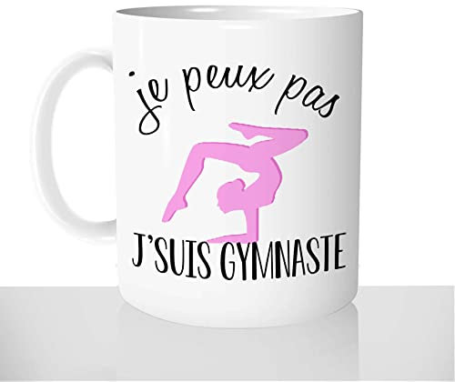Mug-Cadeau Je Peux Pas J'suis Gymnaste - Tasse Idée Cadeau Original Femme Gym Passion Fille Sport - Noël Anniversaire