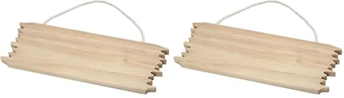 Creativ 57608 1-Piece Wooden Sign Board with Jagged Edges, Beige, 16 x 55 cm (Pack of 2)