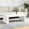 vidaXL Table Basse, Table d'Appoint Rectangulaire, Bout de Canapé, Meuble de Salon Salle de Séjour, Moderne, Blanc Bois d'Ingénierie