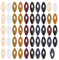 OLYCRAFT 48 Stück Schal Sicherheitsnadeln Kunststoff Brosche Schwarze Bandana Nadel Hohle Ovale Hijab Nadeln Kopftuch Dekorationsnadel Sicherheitsverriegelung Für Frauen Muslimische Schal Kleidung