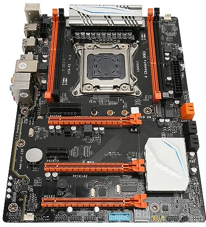 Topiky X79 P3 Computer Motherboard, LGA2011 4 Channel DDR3 ATX Gaming Mining Card Mainboard, Micro ATX PC Server E5 V1 V2CPU Motherboard, PCI-E 16X X2