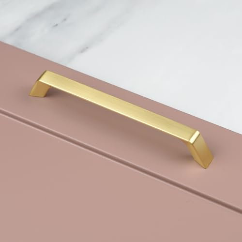 160mm Brushed Brass Cabinet Handle Cupboard Door Drawer Pull