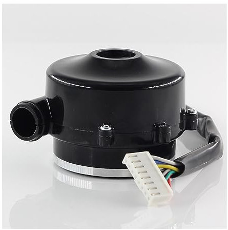 Robustes Radialgebläse, DC 12V 24V Bürstenloses Hochdruck-Radialgebläse mit Sauganschluss bis zu 9,5 kPa, Luftkissenmaschine Leicht lenkbarer Luftstrom, wenig Lärm ( Color : 12V Blower and drive , Siz