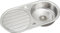 ARA CHOICE Stainless Steel 1.0 Round Kitchen Undermount Sink Catering Single One Bowl Reversible with Drainer & Inset Wastes Set 840x400x160mm