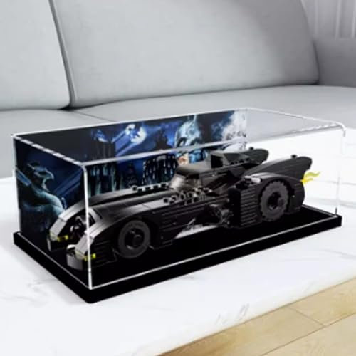 Acrylic Display Case for Lego 76224 Batmobile,Dustproof Display Box Compatible Lego,Model Showcase Gift (NOT Included The Model)