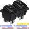 MKBKLLJY 2St.Schwarzer Polaritätsumkehrschalter Wasserdichte Steuerung 20A 12V DC 16A 250V/20A 125V AC DPDT 6Pin 3PositionON/OFF/ON Snap-in Kippschalter mit Überbrückungsklemme Drähte für Auto Boot