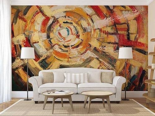 XLMING Abstraktes Kreisförmiges Muster 3D Tapete Home Dekoration Wohnzimmer Sofa Schlafzimmer Tv Hintergrund Wand-150cm×105cm