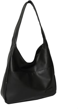 SSKHE Vintage Leder Umhängetasche, Retro Umhängetasche, Achselhöhle Tasche Carry Bag, Vintage große Kapazität mit magnetischer Schnalle, Hobo Tote Bag