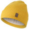 Wmcaps Beanie Mütze, Herren Winter Warme Unisex Wintermütze Strickmütze Dehnbare Weiche Wollmütze mit Bündchen und Dickem Warmem Futter Geschenke für Freundin männer Frauen, Ingwergelb
