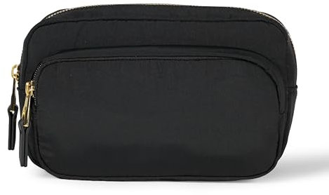 Amazon Essentials Damen Bauchtasche aus Nylon, Schwarz, Einheitsgröße