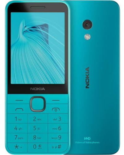 Nokia 235 4G Blue, Dual SIM, Display 2.8'', Fotocamera 2MP, Batteria 1450mAh, Memoria Espandibile, Bluetooth 5.0, Radio FM,Design Compatto e Robusto