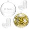 QWORK® 20 Stück Kunststoffkugel Transparent, Ø 8 cm Weihnachtskugeln, Plastikkugeln Zum Befüllen