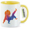 Huuraa tasse à thé Judo Mug cadeau en céramique jaune 330 ml Judo Surprendre
