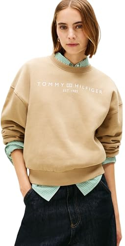 Tommy Hilfiger Damen Corp Logo Mdrn Swtsrt Ww0ww47831 Pullover-Sweatshirt (1er Pack)