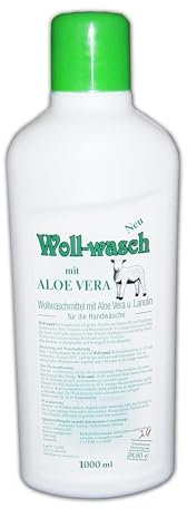 1x WOLL SHAMPOO 1L mit ALOE VERA LANOLIN Waschmittel Wollwaschmittel Reinigungsmittel Fellreinigung 8