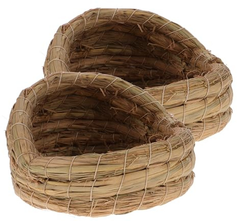 SUPVOX Lot de 2 lits tissés confortables pour poules pour nidifier et pondre des œufs, durables et faciles à nettoyer, pour poulailler et jardin