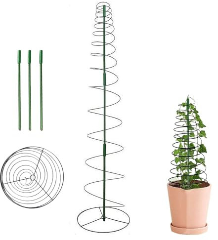 Trellis for Climbing Plants Outdoor,Garden Trellis for Vegetables Climbing | Vegetable Growing Obelisk for Clematis Cucumber Rose Ivy Beans