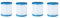 Toolvvik 4 Piezas de Cartuchos de Filtro de Piscina Tipo H Filtro de Piscina de Repuesto para Limpiador de Bomba de Filtro de Piscina