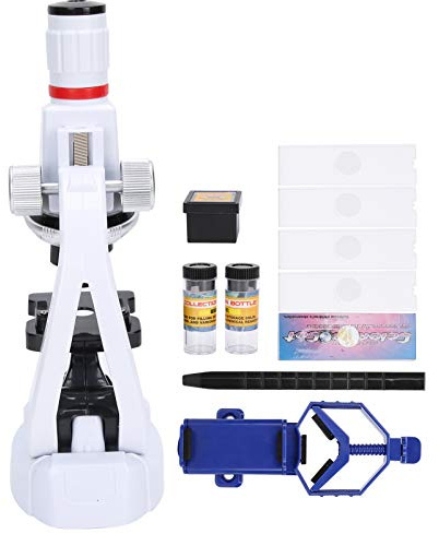 Generic Set Microscopio per Bambini HD 1200X con Sorgente Luminosa a LED per Esplorazione Scientifica e Istruzione, Materiale Durevole, per Bambini e Appassionati di Scienza, Dimensioni ABS 8,7 X 3