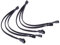 Malayas 4 pin PWM Fan Cable 1 to 3 ways Splitter Black Sleeved Extension Cable (2pcs)