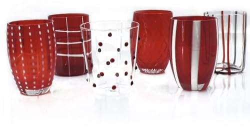 Zafferano - Melting Pot Set 6 Bicchieri Tumbler Rosso