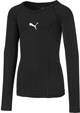 Puma Kids LIGA Baselayer Tee LS Jr Shirt, Black, 176