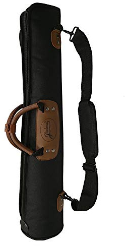 LONGTAI Weiche Klarinetten-Tasche für Sopransaxophon, EWI Elektronische Taschenlampe, Gigbag 1200D, 15 mm, gepolstert mit Leder-Tragegriff