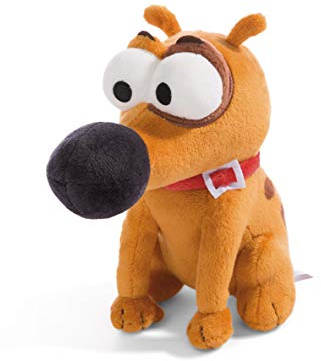 Nici 44232 Sitzender Kuscheltier Hund Pat 19cm, braun, aus der beliebten Serie Pat The Dog