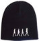 The Beatles Mütze Beanie Abbey Road Sonic Silber Logo Nue offiziell Schwarz One Size