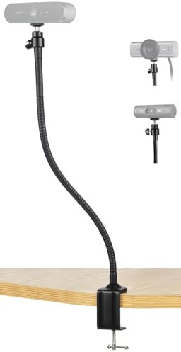 AceTaken Brio Webcam Stand, 25'' Flexible Arm Mount Holder Compatible with Logitech Webcam MX Brio 4K/Brio 4K/Brio 500/StreamCam/C920s/C922/C930