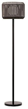 Pauleen 48179 Sunshine Elegance Solar-Stehleuchte für Balkon oder Garten Schwarz, Grau Außenbeleuchtung Kunststoff, Rattan, Metall Solar 3000K