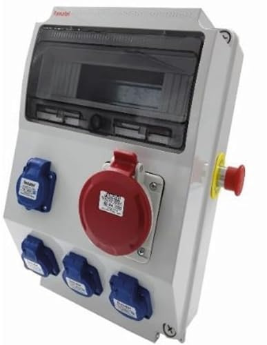 Coffret de chantier triphasé - IP44 - IK08 - 4P + N + T - 50Hz - 32A -440V