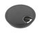 60mm, 80mm Metal Desk Cable Tidy Outlet Grommet Insert (Chrome, Black, INOX) (60mm, Black)