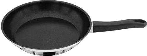 Judge Essentials Small Non-Stick Frying Pan, 24cm, Stainless Steel, Induction Ready, Dishwasher Safe