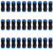 GUNGY Pneumatik Steckverbinder 4mm Pneumatikverbinder Fittings Push In Schnellkupplung Luft Kit 30 Stück