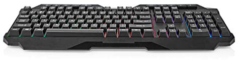 NEDIS Wired Gaming Keyboard - USB Type-A - Folientasten - LED - QWERTY - US-Layout - Stromversorgung über USB - Netzkabellänge: 1.30 m - Multimedia