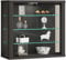 VCM Glasvitrine hängend | Vitrine Glas mit ESG-Sicherheitsglas | Maße: H. 40 x B. 43 x T. 18 cm | Hängevitrine Glas | Modern und platzsparend | Glas Vitrinenschrank - Vitrosa S
