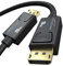 KabelDirekt – 2x 8K DisplayPort & DP cable, A.I.S. shielding & official VESA certification – 2m (for DP 1.4 gaming PCs/laptops/graphics cards/monitors with 8K@60Hz, 4K@120Hz, 144Hz/165Hz/240Hz) by