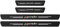 4 Pezzi Fibra di Carbonio Battitacco per Auto Sticker, per Fi-at 500 500C 500X 500L Panda Bravo Punto, Esterno Battitacco Protezione Plates Anti-Graffio Scuff Adesivi Decorativi Accessori, Panda