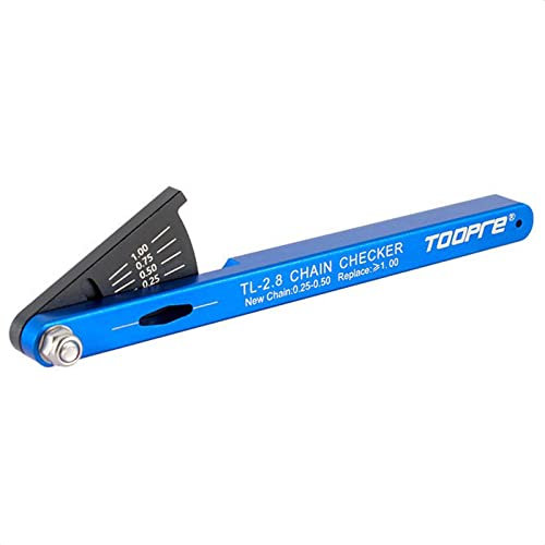 KIEVODE Strumento di controllo della catena per tutte le catene di bici, tra cui Shimano, Sram, KMC, Campagnolo e altri, indicatore di usura della catena per tutte le catene di velocità, ideale per
