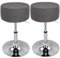 XGANGM Hockerbezug Rund Durchmesser 33.5/34cm H14/17 cm Sitzhocker Bezug Stretch Velvet Hocker Rund Bezug Runder Stuhlbezug Protector Waschbarer Runder Drehbarer Hocker Schonbezug,#1,2pcs