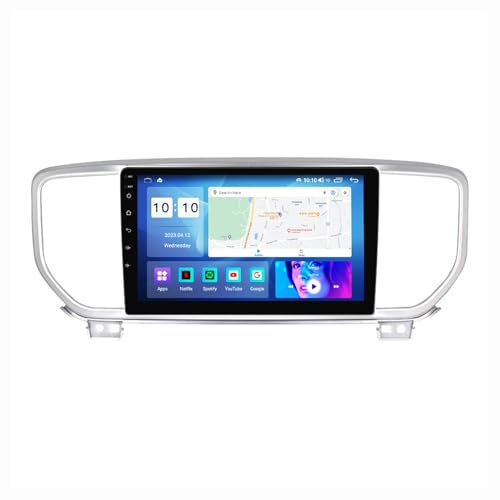 Android 12 Autoradio Mit Navi 2 Din 9 Zoll Touchscreen Autoradio Für KIA Sportage 4 2018-2019 Mit Carplay Android Auto,mit RDS Bluetooth FM AM Lenkradsteuerung Rückfahrkamera (Color : M200 3+32G)